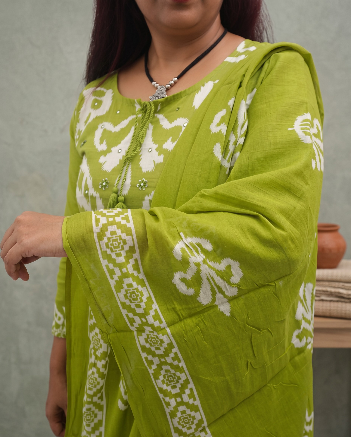 Mulcotton Churidar Set Readymade