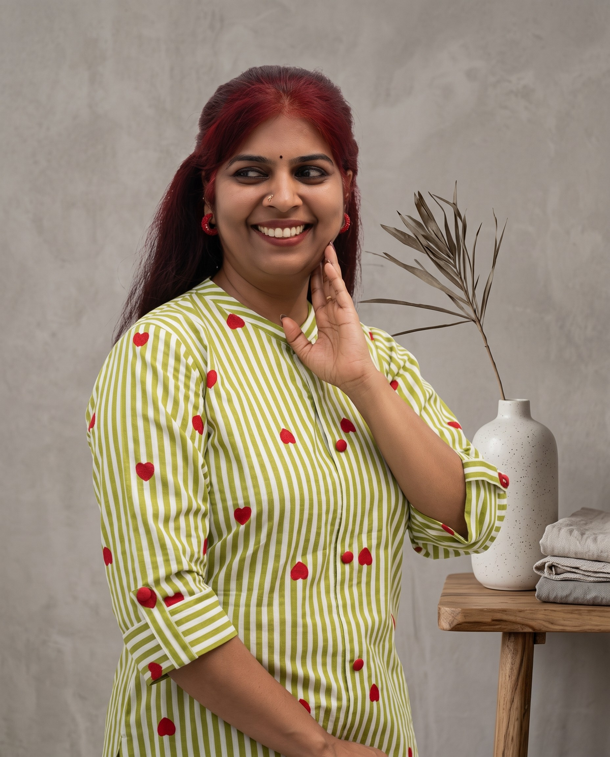 Pure Cotton Cord Set With Sleeve