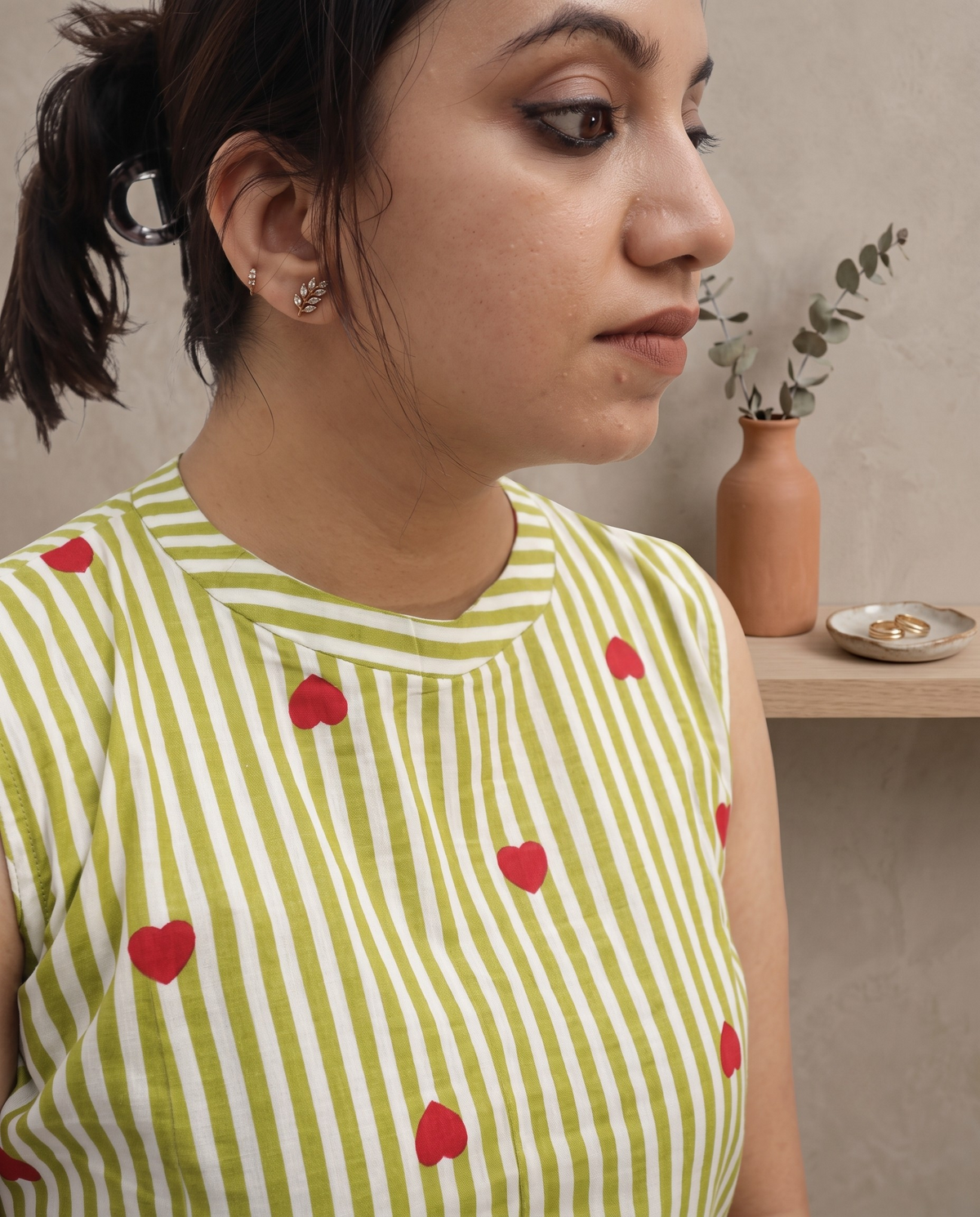 Pure Cotton Cord Set Sleevless