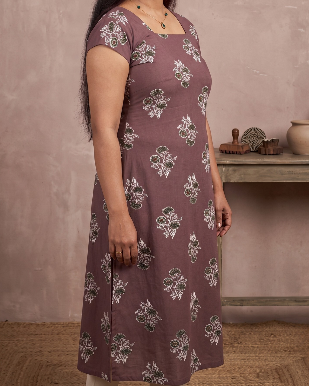 Rayon Cotton Frock
