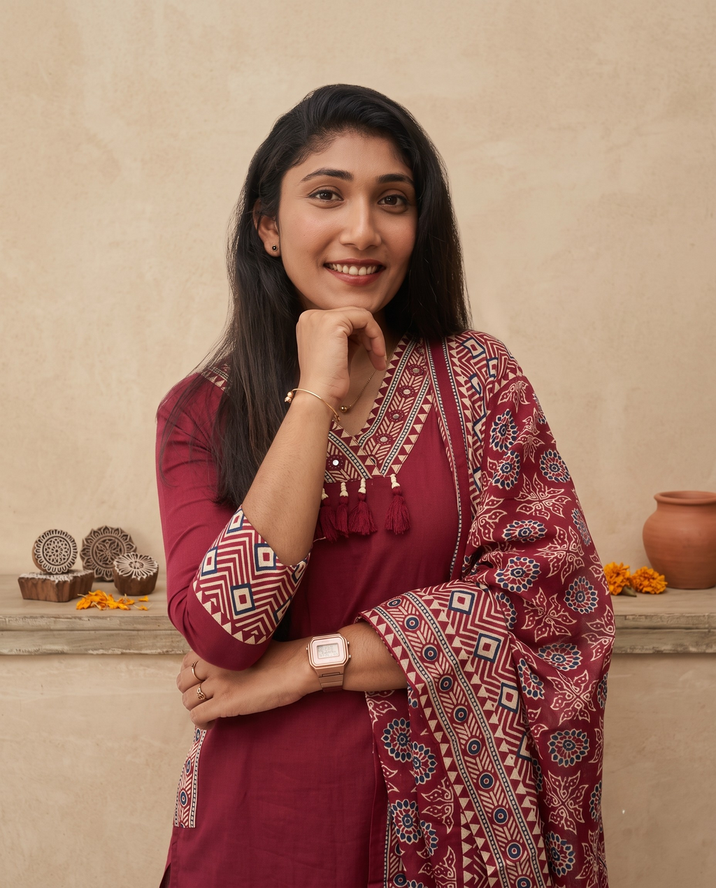 Mulcotton Churidar Set Readymade