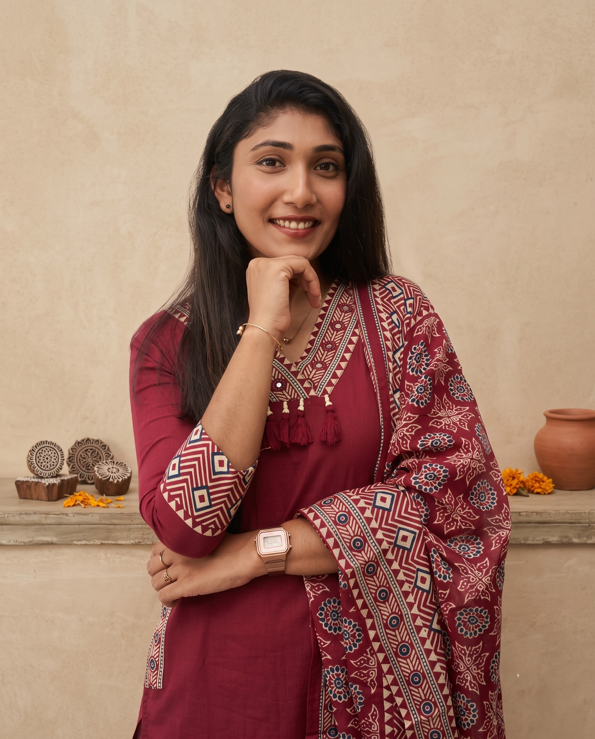 Mulcotton Churidar Set Readymade