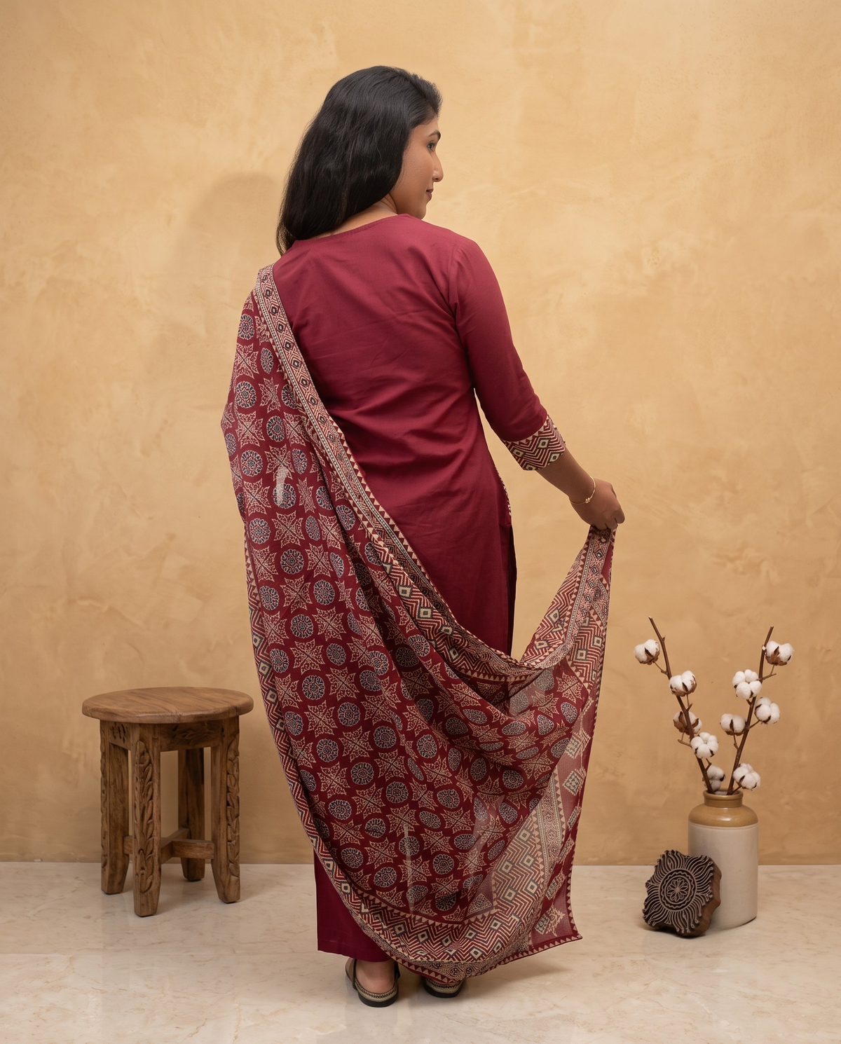 Mulcotton Churidar Set Readymade