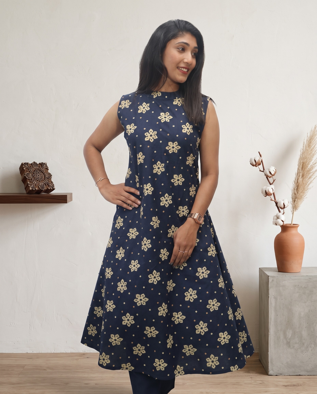Pure Cotton Cord Set With Sleeve