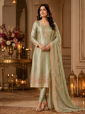 Silk Blend Festive Churidar Set