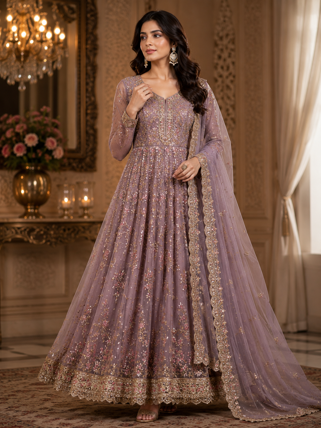 Designer Party Wear Anarkali Suit