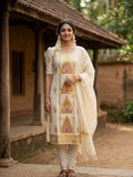 Royal Paisley Kasavu Onam Churidar Set