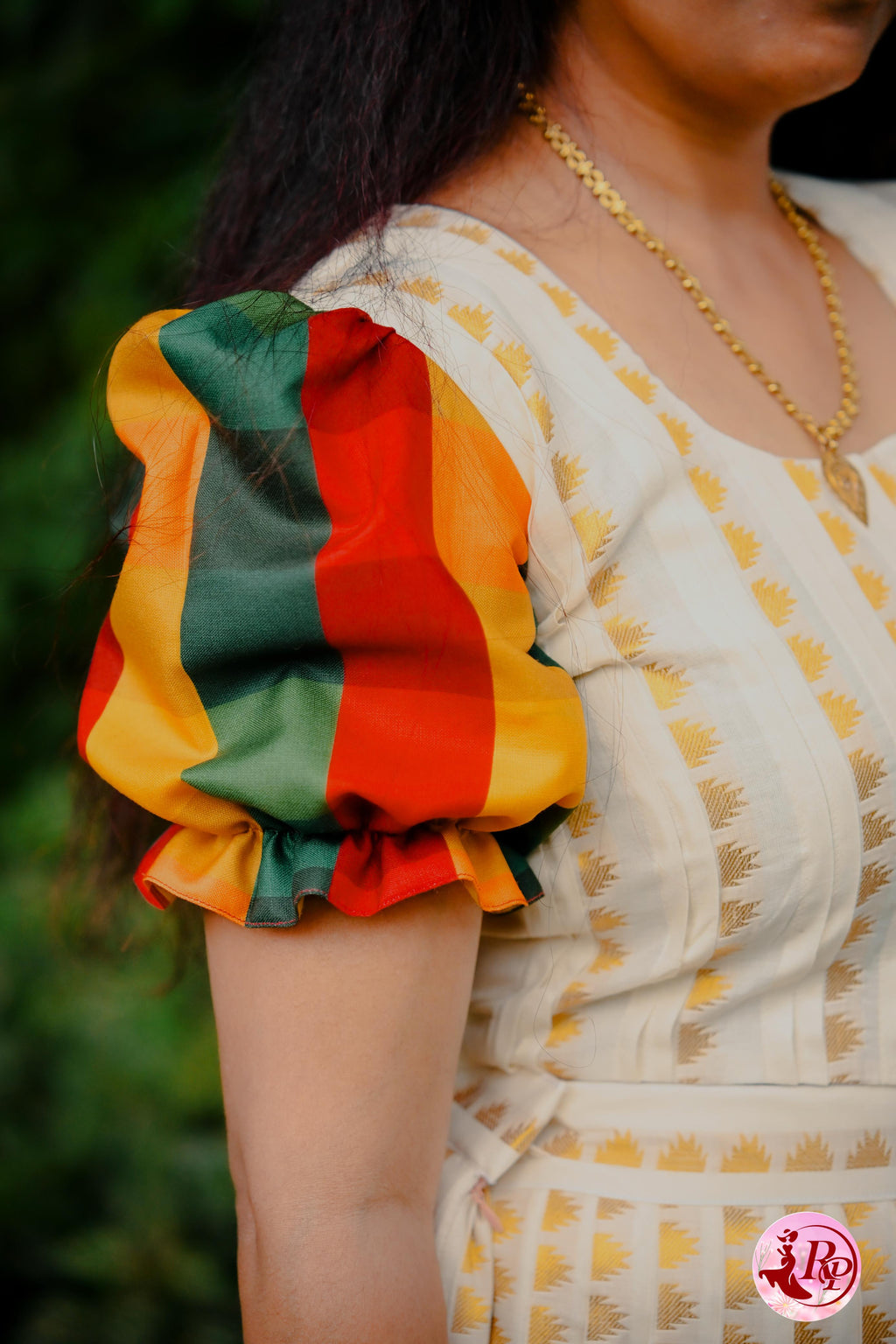 Skirt with blouse